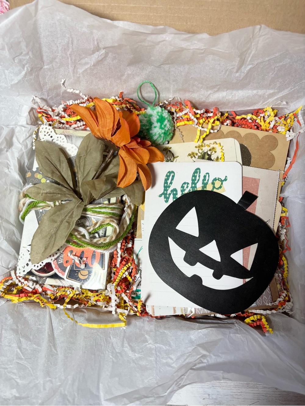 Fall Junk Journal & Planner Decor Kit Autumn Halloween Scrapbook Lot Ephemera